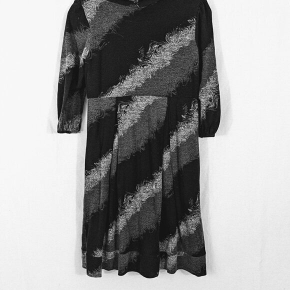 Alyx Gray & Black Cowl Neck Stretch Dress Size M - Picture 3 of 5